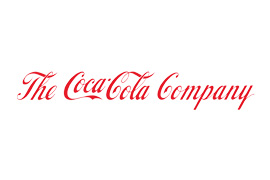 The Coca-Cola Company logo. Red cursive font text 'The Coca-Cola Company' on a white background.