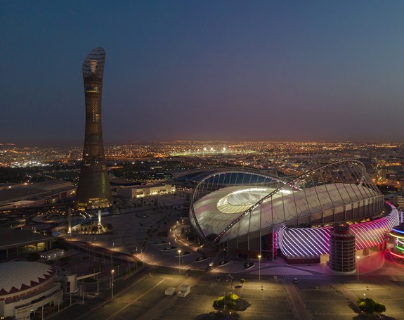 Vista Aérea Del Estadio Khalifa Stadium En Qatar Homepage Hero